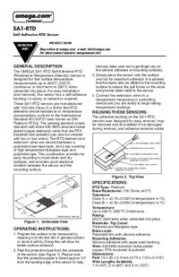 Thumbnail of document Manual - SA1-RTD Self-Adhesive Polyimide Fast Response RTD